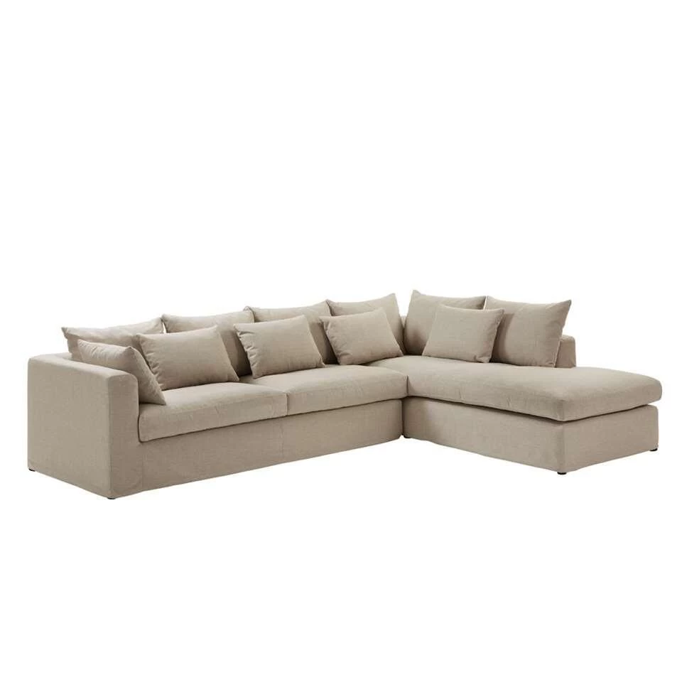 Hoekbank Eline Rechts - Zandkleur 2 Hoekbank Eline Rechts - Zandkleur - Afbeelding 2