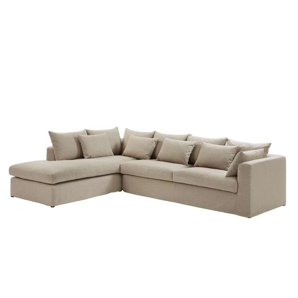 Hoekbank Eline Links - Zandkleur 2 Hoekbank Eline Links - Zandkleur - Afbeelding 2