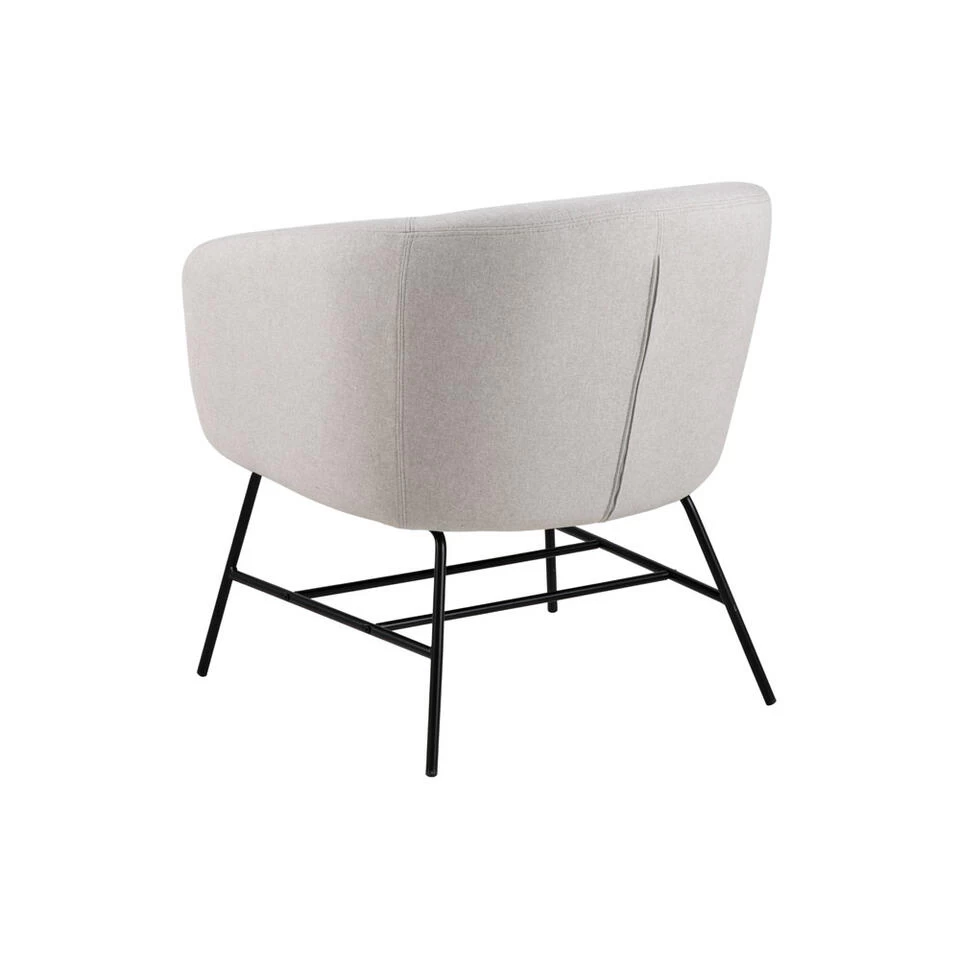 Fauteuil Belfast - Fluweel - Lichtgrijs 2 Fauteuil Belfast - Fluweel - Lichtgrijs - Afbeelding 2
