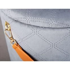 Poef Nevis - Grijs - 38x30x30 Cm -Bankstoel Winkel 81021755 0300