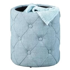 Poef Yapak - Grijs - 40x34x34 Cm -Bankstoel Winkel 81021757 0300