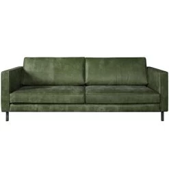 Bank Ferro 3,5-zits - Leer - Olijf