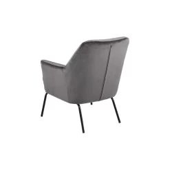 Relaxfauteuil Ulla - Fluweel - Donkergrijs -Bankstoel Winkel 81025833 0300