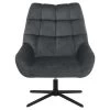 Fauteuil Devin - Stof - Donkergrijs