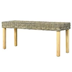 VidaXL Bankje 110 Cm Natuurlijk Kubu Rattan En Massief Mangohout 7 VidaXL Bankje 110 Cm Natuurlijk Kubu Rattan En Massief Mangohout -Bankstoel Winkel 88b43365922d4f5bbfc6dc415c47e386