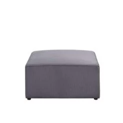 Beliani Ottomaan LEMVIG - Grijs Corduroy -Bankstoel Winkel 8d6029a4498645079c620d88f428462a