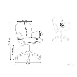 Beliani Bureaustoel PRIDDY - Groen Fluweel 6 Beliani Bureaustoel PRIDDY - Groen Fluweel -Bankstoel Winkel 8dcaeaa997ba4bf991d73ce6e9484dab