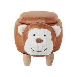 Beliani Dierenhocker MONKEY - Bruin Kunstleer -Bankstoel Winkel 95ce3f5faff94e3aa4f528bda64d58c8