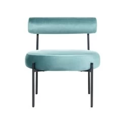 Beliani Fauteuil ALPHA - Groen Fluweel -Bankstoel Winkel 9d686fe187ba457eb1cff93295232511