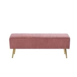 Beliani Hocker PATERSON - Roze Fluweel -Bankstoel Winkel a062216a1c2a4375ab49b9f81ed4bb0d