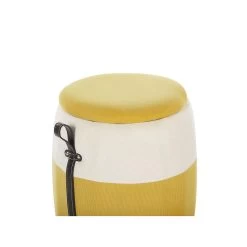 Beliani Poef RUBY - Geel Corduroy -Bankstoel Winkel a0a09fa9c4e34d08aaff6c03c02836a6