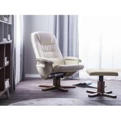 Beliani Massagestoel RELAXPRO - Beige Kunstleer -Bankstoel Winkel a671a964b72549fb8cf2a782cd46408d