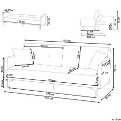 Beliani Driezitsbank - LUCAN Roze Fluweel -Bankstoel Winkel a81139694cd44a75aec81d7a081ae448