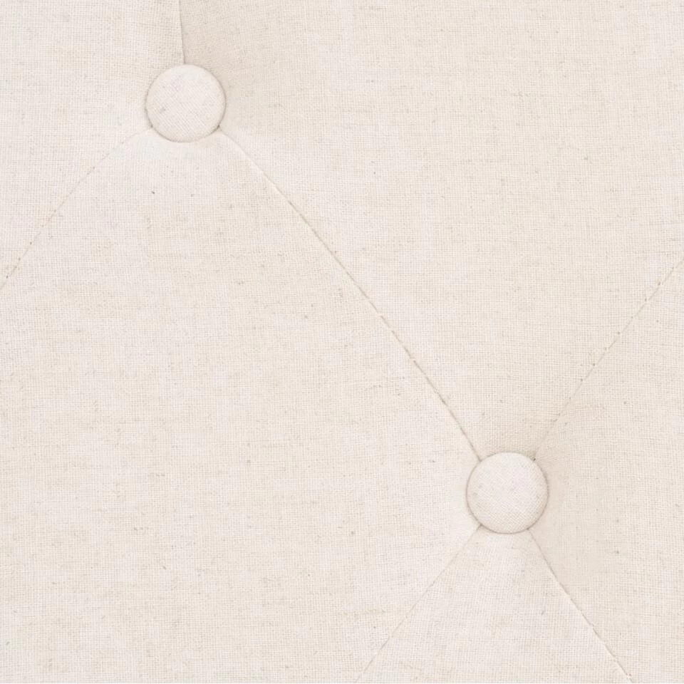 VidaXL Fauteuil Stof Crèmewit 2 VidaXL Fauteuil Stof Crèmewit - Afbeelding 2