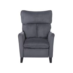 Beliani TV-fauteuil ROYSTON - Grijs Polyester -Bankstoel Winkel af401a0997e5462d86127b758fbd427e