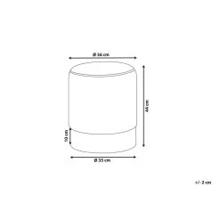 Beliani Poef BRIGITTE - Zwart Fluweel -Bankstoel Winkel b47aaf8d6c524e59a41cecd17239c61f