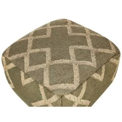 Beliani Poef GOPI - Groen Jute -Bankstoel Winkel bc4568367acc409bbdd6db006943ba53