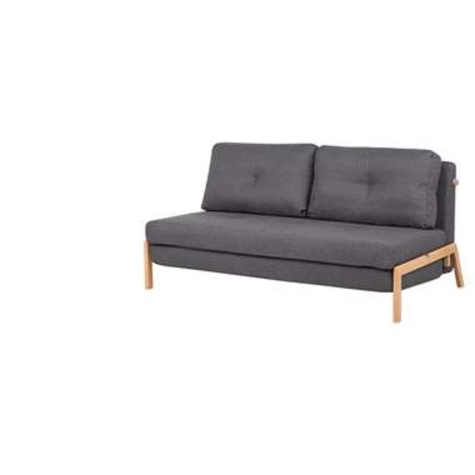 Beliani Tweezitsbank - EDLAND Grijs Polyester 3 Beliani Tweezitsbank - EDLAND Grijs Polyester - Afbeelding 3