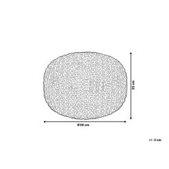 Beliani Poef PRIENE - Grijs Katoen -Bankstoel Winkel bec1c242ee08450c861a93f9d14a1e38