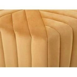 Beliani Poef MURIETTA - Geel Fluweel -Bankstoel Winkel c04015460b334d9e83f34a2039e94c45