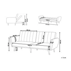 Beliani Slaapbank - VIMMERBY Blauw Fluweel -Bankstoel Winkel c04a3021717c4827850d3ffb20dc549c