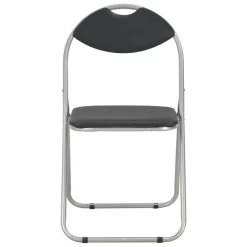 VidaXL Eetkamerstoelen Inklapbaar 2 St Kunstleer Zwart -Bankstoel Winkel c853dbbcceca4843a13eba9b77642670