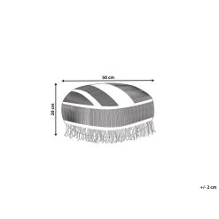 Beliani Poef OULAD - Wit Katoen 6 Beliani Poef OULAD - Wit Katoen -Bankstoel Winkel c9d4b0627fcb4050982ed72e7022482d