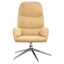VidaXL Relaxstoel Kunstsuède Crèmewit -Bankstoel Winkel cb15f7ded0f244de8aa800eec4978124