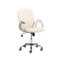 Beliani Bureaustoel PRINCESS - Beige Kunstleer 7 Beliani Bureaustoel PRINCESS - Beige Kunstleer -Bankstoel Winkel cfaaab7aced74d10bed92bb825982ce9