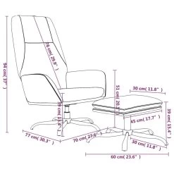 VidaXL Relaxstoel Met Voetenbank Fluweel Donkergrijs -Bankstoel Winkel d40e578c71ce420bb1c4e3e5c56e5103