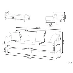Beliani Driezitsbank - LUCAN Oranje Fluweel -Bankstoel Winkel da346fc82e324e649c3b5d4b31576ae9 1
