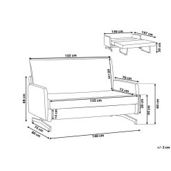 Beliani Tweezitsbank - BELFAST Grijs Polyester -Bankstoel Winkel da5aa3f0e59240db92fcba918117978e