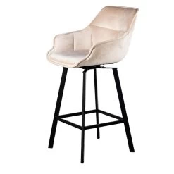 Giga Meubel Barstoel Velvet Champagne - Draaibaar - Stoel Shannon -Bankstoel Winkel e729b1bf6636452ebacb897ed50a1e89