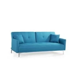 Beliani Driezitsbank - LUCAN Blauw Polyester -Bankstoel Winkel e9c6392ddb0d4a6a9b16960e39c01a22