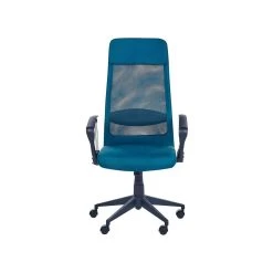Beliani Bureaustoel PIONEER - Blauw Polyester -Bankstoel Winkel e9ff117d0ca6423ca52b4c063278fc38