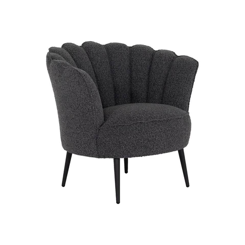 Giga Meubel Fauteuil Bouclé Stone - 57x85x80cm - Jada 3 Giga Meubel Fauteuil Bouclé Stone - 57x85x80cm - Jada - Afbeelding 3