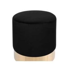 Beliani Poef SOPHIA - Zwart Fluweel -Bankstoel Winkel ec6aebf036dd4acab464dc1479413a33