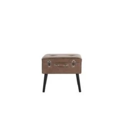 Beliani Hocker MALLARD - Bruin Kunstleer -Bankstoel Winkel ed9832077c0344a9912b681bd8492ecd