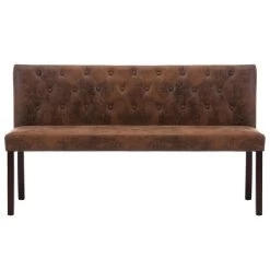 VidaXL Bankje 148,5 Cm Kunstsuède Bruin 6 VidaXL Bankje 148,5 Cm Kunstsuède Bruin -Bankstoel Winkel f06cc1f1908e41149b76d62145e818a0