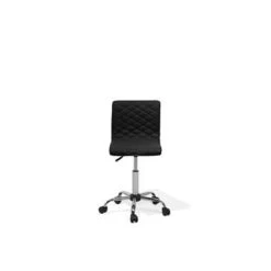 Beliani Bureaustoel ORLANDO - Zwart Polyester -Bankstoel Winkel f29c8d3fbca34b2d802b0fc6260011c2
