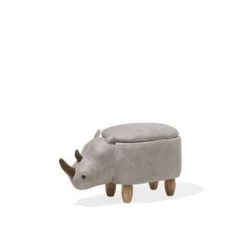 Beliani Dierenhocker RHINO - Grijs Kunstleer 6 Beliani Dierenhocker RHINO - Grijs Kunstleer -Bankstoel Winkel f36cd66bf7c74a40b186115893ecf757