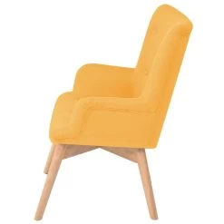 VidaXL Fauteuil Met Voetenbankje Stof Geel -Bankstoel Winkel f78504cce2734d61bb865d3ab456cdfe