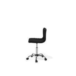 Beliani Bureaustoel ORLANDO - Zwart Polyester -Bankstoel Winkel f9544f56008340b89bb24fed7307d02b