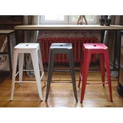 Beliani Barkruk CABRILLO - Zwart Metaal -Bankstoel Winkel fa89b7f7aad04e34a463441ea868d160