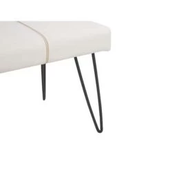 Beliani Hocker BETIN - Wit Kunstleer -Bankstoel Winkel fadcc7ed19af44f09e79a251c72baaf0