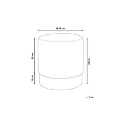 Beliani Poef SOPHIA - Grijs Fluweel -Bankstoel Winkel ffd2eed903e94906830cf32830f609fe